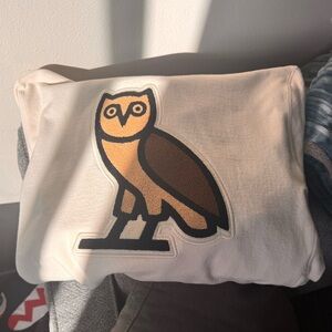 OVO Chenille Bubble Owl stone hoodie